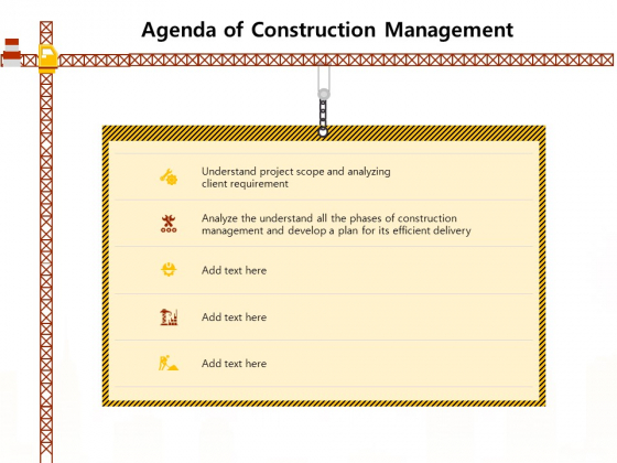 Agenda Of Construction Management Work Ppt Inspiration Pictures PDF Agenda Of Construction Management Work Ppt Inspiration Pictures PDF