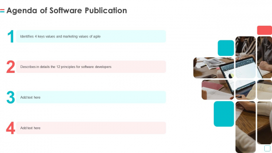 Agenda Of Software Publication Ppt Infographics Display PDF