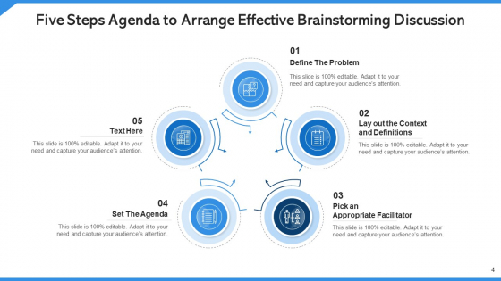 Agenda To Arrange Effective Brainstorming Discussion Context Ppt PowerPoint Presentation Complete Deck With Slides images good