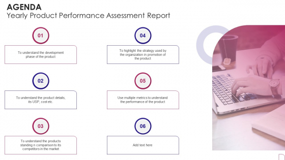 Agenda Yearly Product Performance Assessment Report Structure PDF