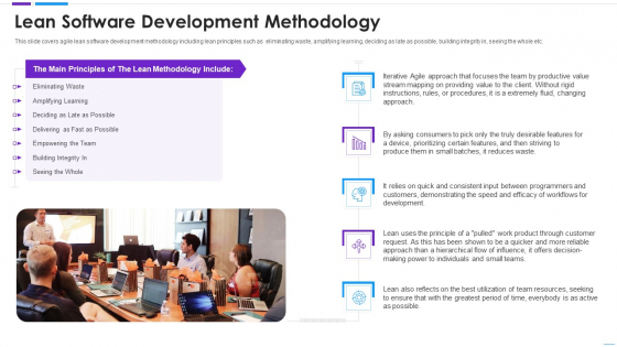 Agile Application Development Lean Software Development Methodology Microsoft PDF