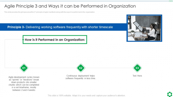 Agile Principle 3 And Ways It Can Be Performed In Organization Ppt Pictures Guide PDF Agile Principle 3 And Ways It Can Be Performed In Organization Ppt Pictures Guide PDF