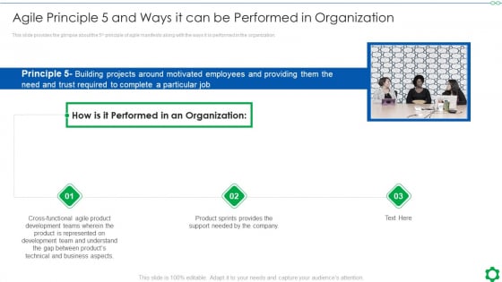 Agile Principle 5 And Ways It Can Be Performed In Organization Ppt Outline Layouts PDF Agile Principle 5 And Ways It Can Be Performed In Organization Ppt Outline Layouts PDF