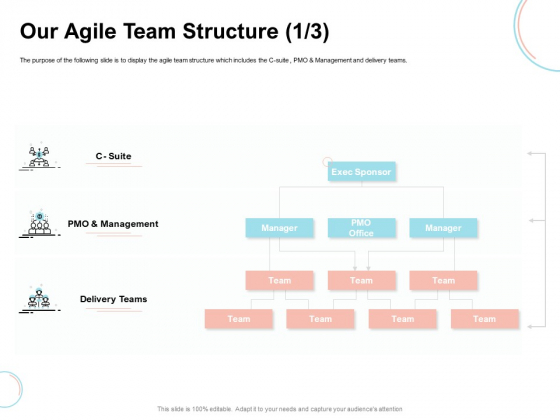 Agile Prioritization Methodology Our Agile Team Structure Suite Ppt Outline Professional PDF