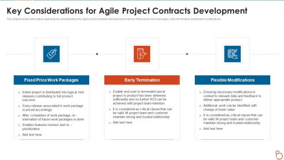 Agile Project Expenses Projection IT Key Considerations For Agile Project Contracts Development Diagrams PDF Agile Project Expenses Projection IT Key Considerations For Agile Project Contracts Development Diagrams PDF
