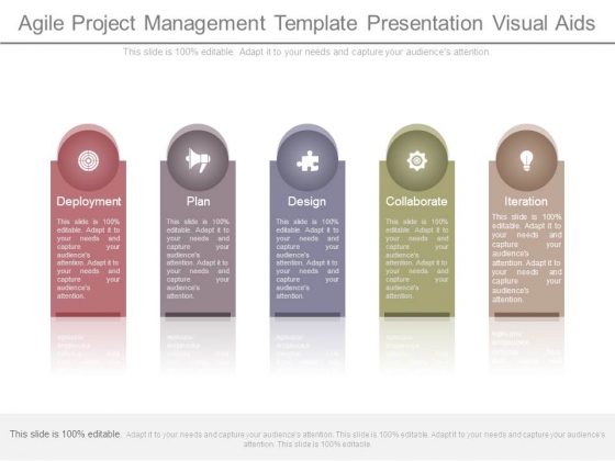 agile project management template presentation visual aids