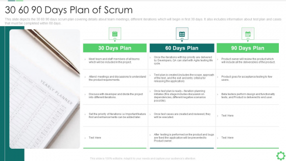 Agile Quality Control Framework IT 30 60 90 Days Plan Of Scrum Mockup PDF Agile Quality Control Framework IT 30 60 90 Days Plan Of Scrum Mockup PDF