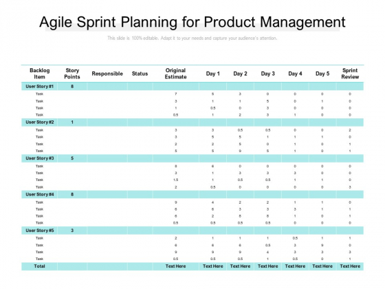 Agile Sprint Planning For Product Management Ppt PowerPoint Presentation Ideas File Formats Agile Sprint Planning For Product Management Ppt PowerPoint Presentation Ideas File Formats