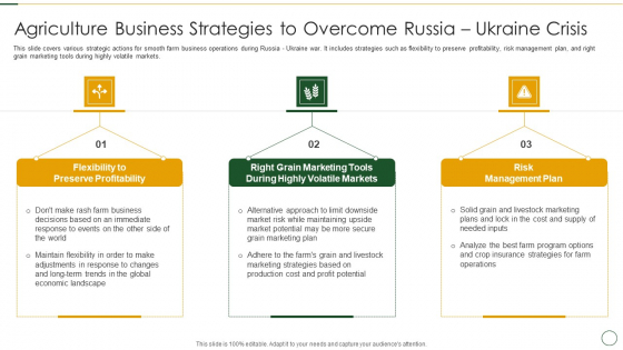Agriculture Business Strategies To Overcome Russia Ukraine Crisis Summary PDF Agriculture Business Strategies To Overcome Russia Ukraine Crisis Summary PDF