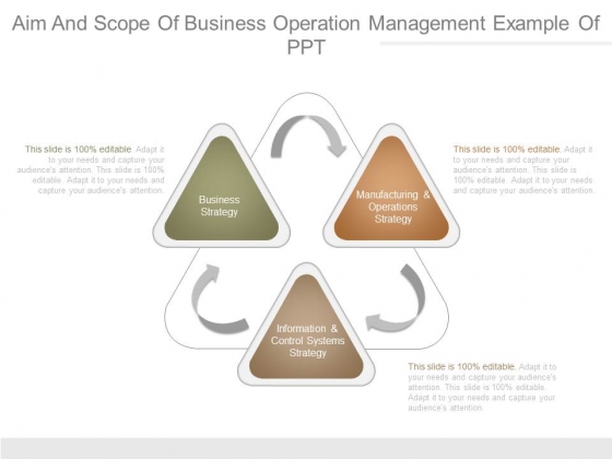 Aim And Scope Of Business Operation Management Example Of Ppt