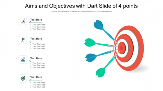 Aims And Objectives With Dart Slide Of 4 Points Ppt PowerPoint Presentation Gallery Background Designs PDF Aims And Objectives With Dart Slide Of 4 Points Ppt PowerPoint Presentation Gallery Background Designs PDF