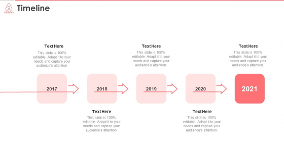 Airbnb Investor Funding Elevator Pitch Deck Timeline Sample PDF