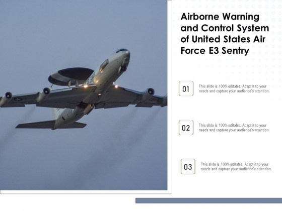 Airborne Warning And Control System Of United States Air Force E3 Sentry Ppt PowerPoint Presentation Gallery Demonstration PDF