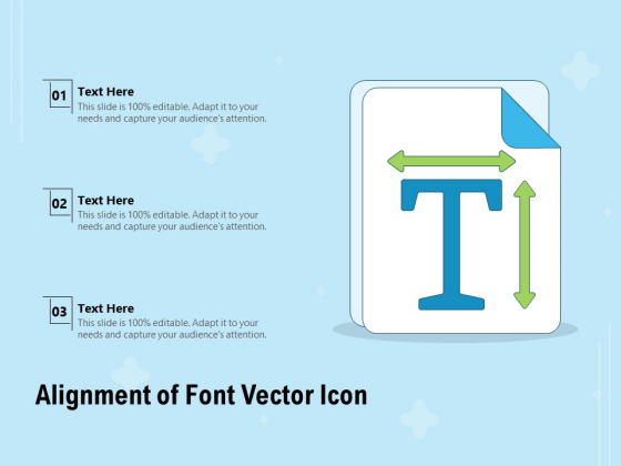 Alignment Of Font Vector Icon Ppt PowerPoint Presentation Infographic Template Graphics PDF