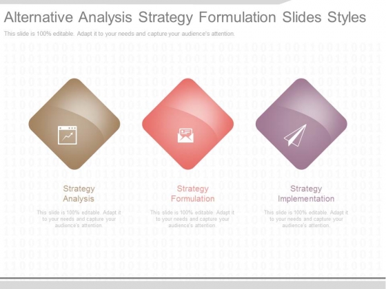 Alternative Analysis Strategy Formulation Slides Styles Alternative Analysis Strategy Formulation Slides Styles