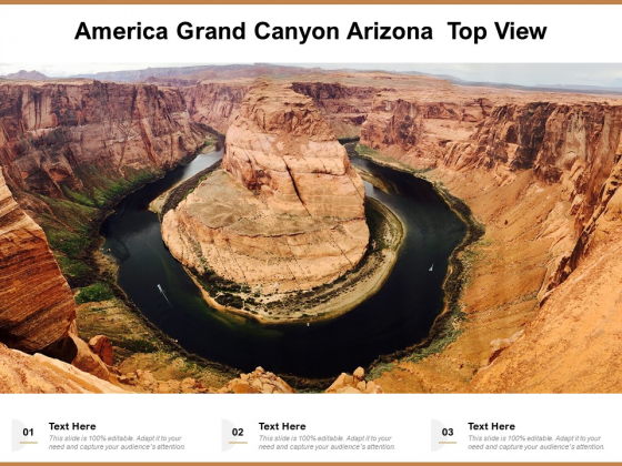 America Grand Canyon Arizona Top View Ppt PowerPoint Presentation File Background Designs PDF