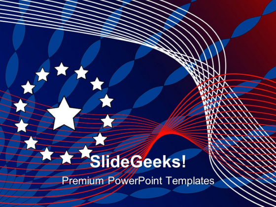 American Flag Free PowerPoint Slide