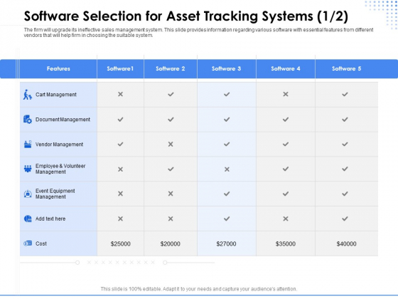 Amusement Event Coordinator Software Selection For Asset Tracking Systems Management Ppt Portfolio Information PDF Amusement Event Coordinator Software Selection For Asset Tracking Systems Management Ppt Portfolio Information PDF