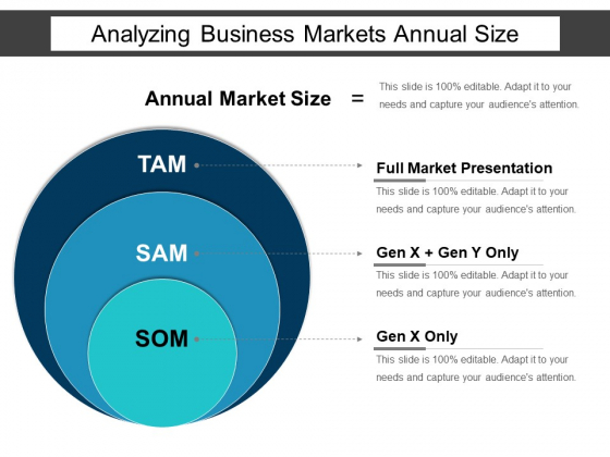 Analysing Business Markets Annual Size Ppt PowerPoint Presentation Styles Maker
