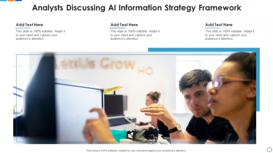 Analysts Discussing Ai Information Strategy Framework Summary PDF