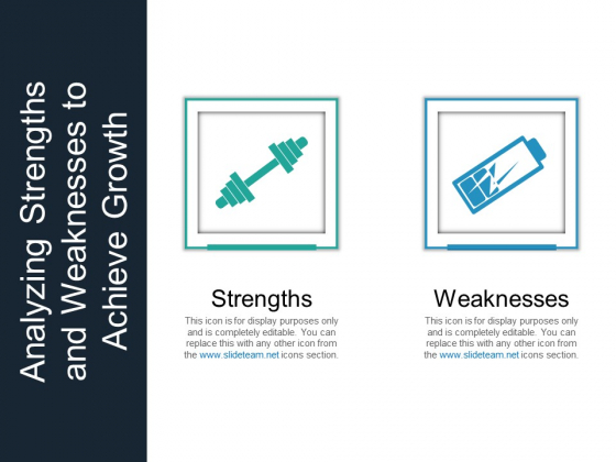 Analyzing Strengths And Weaknesses To Achieve Growth Ppt PowerPoint Presentation Outline Template