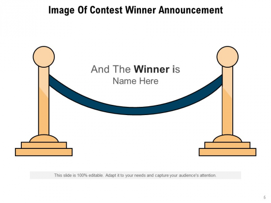 And The Winner Is Announcement Olympic Trophy Ppt PowerPoint Presentation Complete Deck adaptable analytical
