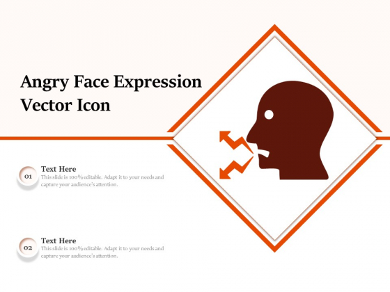 Angry Face Expression Vector Icon Ppt PowerPoint Presentation File Vector PDF