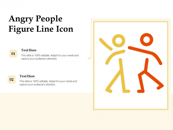 Angry People Figure Line Icon Ppt PowerPoint Presentation File Gridlines PDF