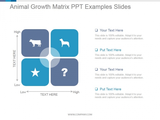Animal Growth Matrix Ppt PowerPoint Presentation Sample