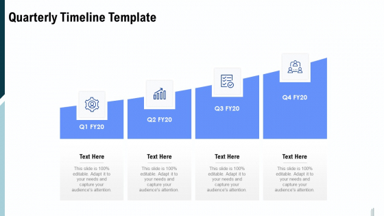 Annual Milestone Plan Quarterly Timeline Template Ppt Icon Designs PDF