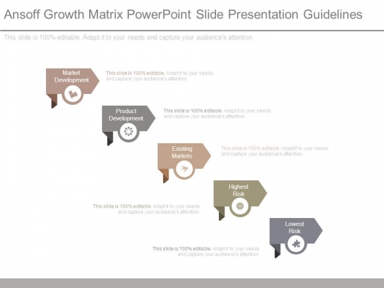 Ansoff Growth Matrix Powerpoint Slide Presentation Guidelines Ansoff Growth Matrix Powerpoint Slide Presentation Guidelines