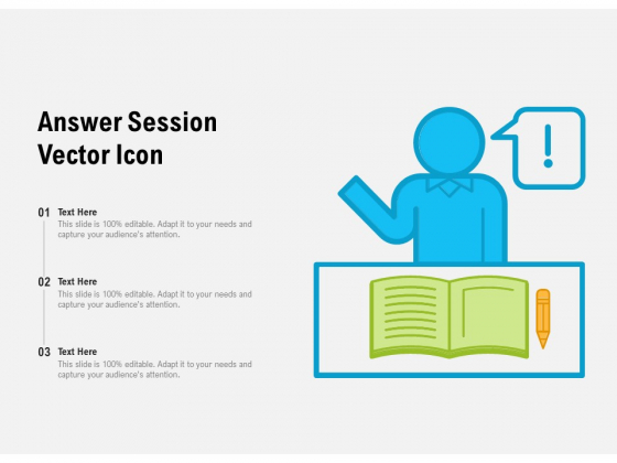 Answer Session Vector Icon Ppt PowerPoint Presentation Ideas Show PDF