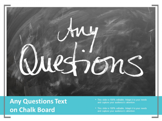 Any Questions Text On Chalk Board Ppt PowerPoint Presentation Pictures Example