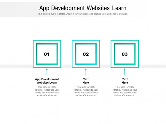 App Development Websites Learn Ppt PowerPoint Presentation Show Images Cpb Pdf