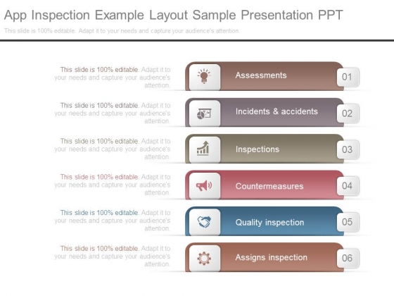 App Inspection Example Layout Sample Presentation Ppt