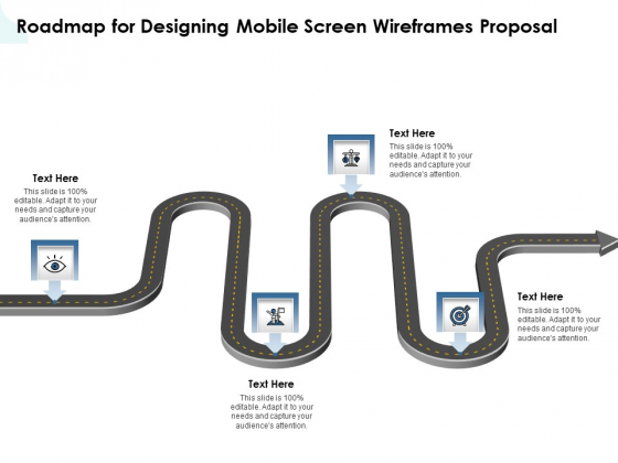 App Wireframing Roadmap For Designing Mobile Screen Wireframes Proposal Brochure PDF
