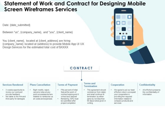 App Wireframing Statement Of Work And Contract For Designing Mobile Screen Wireframes Services Elements PDF App Wireframing Statement Of Work And Contract For Designing Mobile Screen Wireframes Services Elements PDF