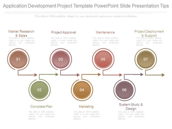 Application Development Project Template Powerpoint Slide