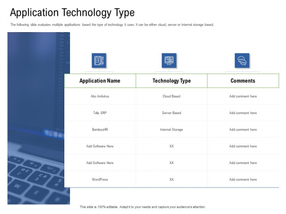 Application Performance Management Application Technology Type Ppt Inspiration Backgrounds PDF Application Performance Management Application Technology Type Ppt Inspiration Backgrounds PDF