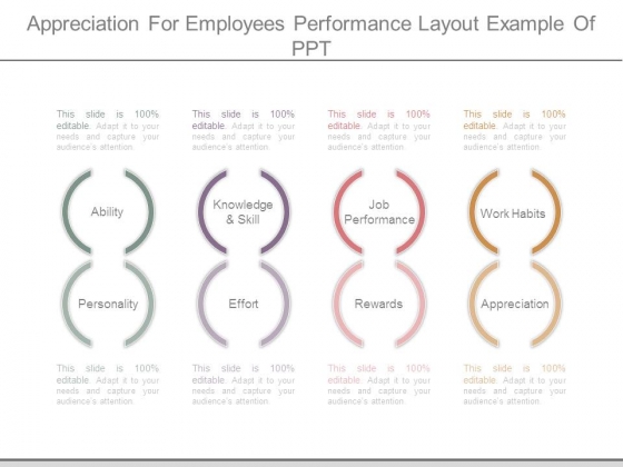 Appreciation For Employees Performance Layout Example Of Ppt Appreciation For Employees Performance Layout Example Of Ppt