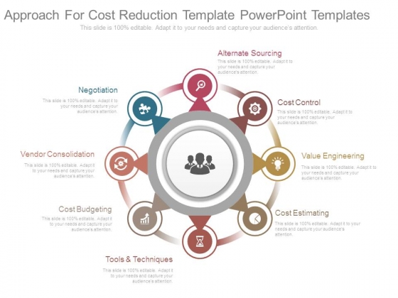 Approach For Cost Reduction Template Powerpoint Templates Powerpoint Templates