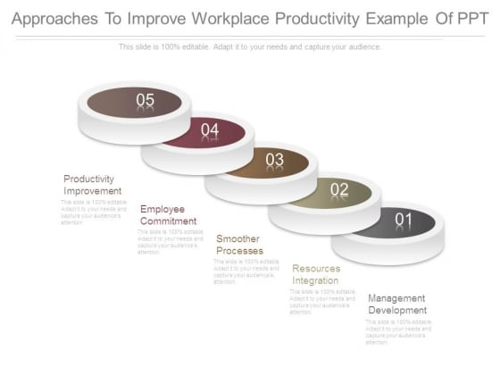 Approaches To Improve Workplace Productivity Example Of Ppt Approaches To Improve Workplace Productivity Example Of Ppt