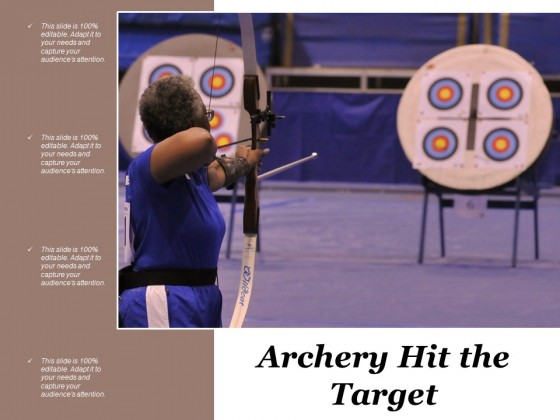 Archery Hit The Target Ppt Powerpoint Presentation Outline Slides