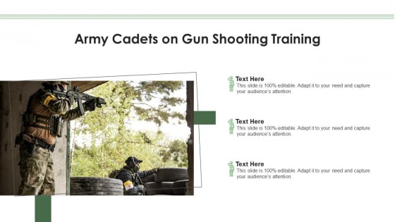 Army Cadets On Gun Shooting Training Ppt Show Format PDF