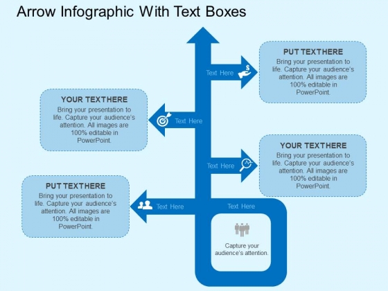 Arrow Infographic With Text Boxes Powerpoint Templates Arrow Infographic With Text Boxes Powerpoint Templates