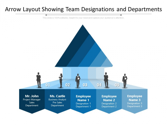 Arrow Layout Showing Team Designations And Departments Ppt PowerPoint Presentation File Background PDF Arrow Layout Showing Team Designations And Departments Ppt PowerPoint Presentation File Background PDF