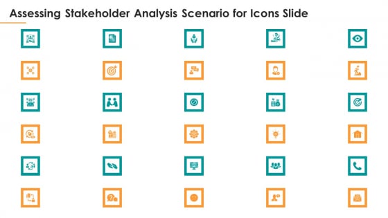 Assessing Stakeholder Analysis Scenario For Icons Slide Portrait PDF Assessing Stakeholder Analysis Scenario For Icons Slide Portrait PDF