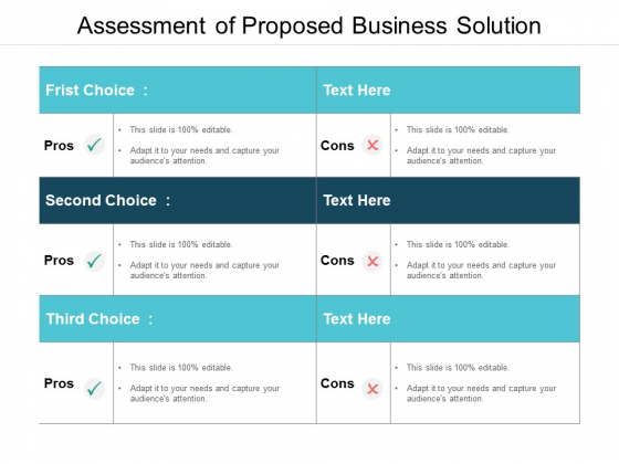 Assessment Of Proposed Business Solution Ppt PowerPoint Presentation Outline Topics Assessment Of Proposed Business Solution Ppt PowerPoint Presentation Outline Topics