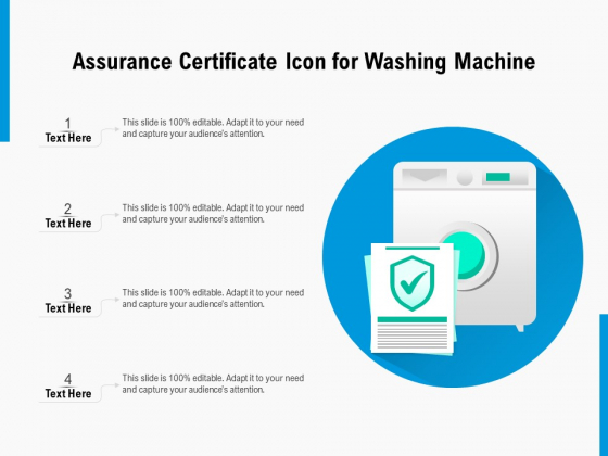 Assurance Certificate Icon For Washing Machine Ppt PowerPoint Presentation Icon Slide Portrait PDF Assurance Certificate Icon For Washing Machine Ppt PowerPoint Presentation Icon Slide Portrait PDF