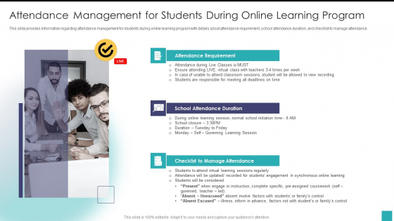 Attendance Management For Students During Online Learning Program Structure PDF